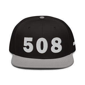 508 Area Code Snapback Hat