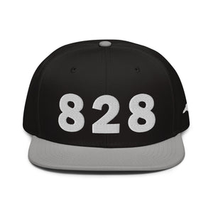 828 Area Code Snapback Hat