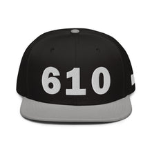 Load image into Gallery viewer, 610 Area Code Snapback Hat