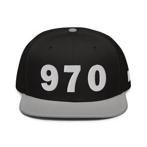 970 Area Code Snapback Hat