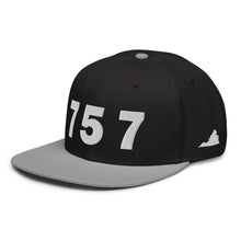 Load image into Gallery viewer, 757 Area Code Snapback Hat