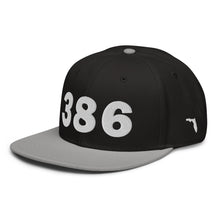 Load image into Gallery viewer, 386 Area Code Snapback Hat