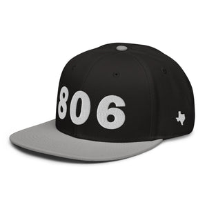 806 Area Code Snapback Hat