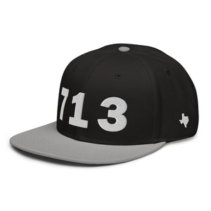 713 Area Code Snapback Hat