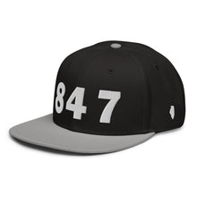 Load image into Gallery viewer, 847 Area Code Snapback Hat