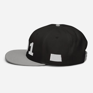 701 Area Code Snapback Hat