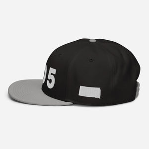 605 Area Code Snapback Hat