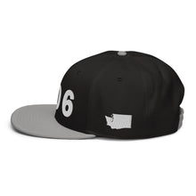 Load image into Gallery viewer, 206 Area Code Snapback Hat