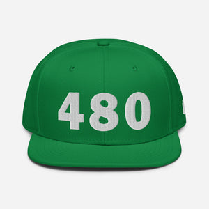 480 Area Code Snapback Hat