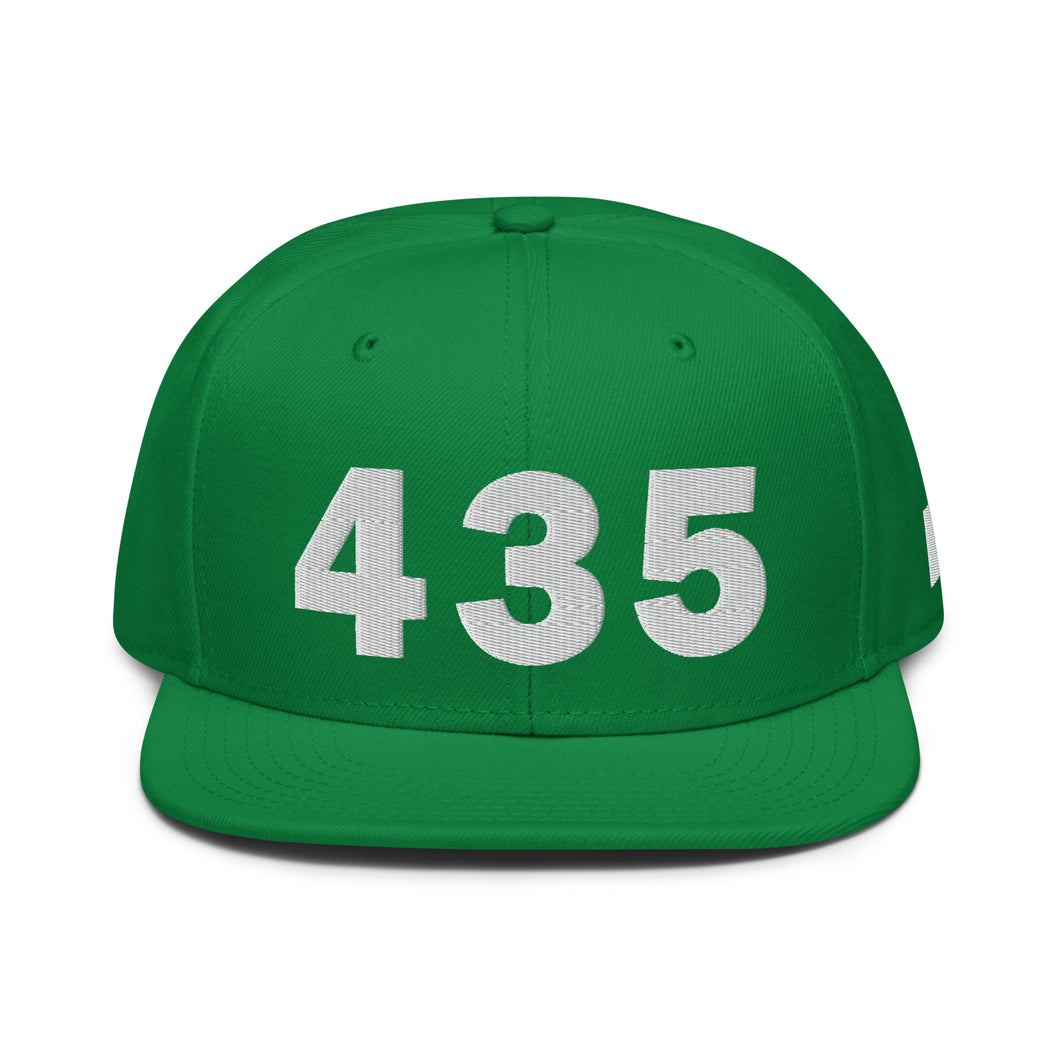 435 Area Code Snapback Hat