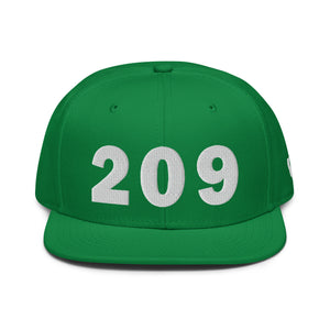 209 Area Code Snapback Hat