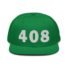 Load image into Gallery viewer, 408 Area Code Snapback Hat