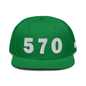 570 Area Code Snapback Hat