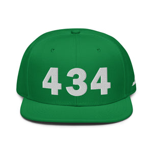 434 Area Code Snapback Hat