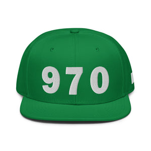 970 Area Code Snapback Hat