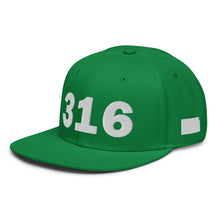 Load image into Gallery viewer, 316 Area Code Snapback Hat