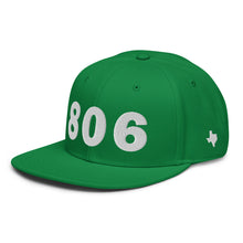 Load image into Gallery viewer, 806 Area Code Snapback Hat