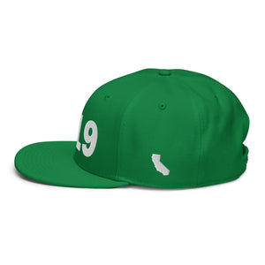 619 Area Code Snapback Hat