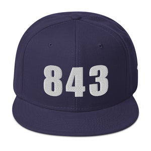 843 Area Code Snapback Hat