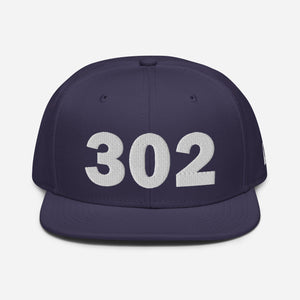 302 Area Code Snapback Hat