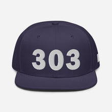 Load image into Gallery viewer, 303 Area Code Snapback Hat