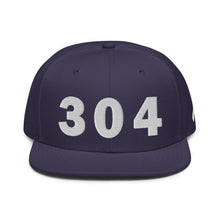 Load image into Gallery viewer, 304 Area Code Snapback Hat