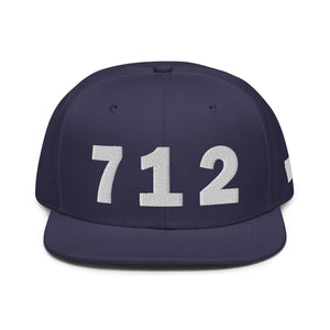 712 Area Code Snapback Hat