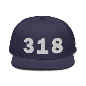 318 Area Code Snapback Hat