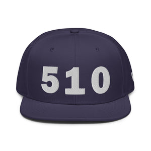 510 Area Code Snapback Hat