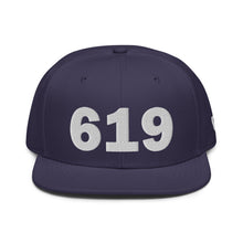 Load image into Gallery viewer, 619 Area Code Snapback Hat