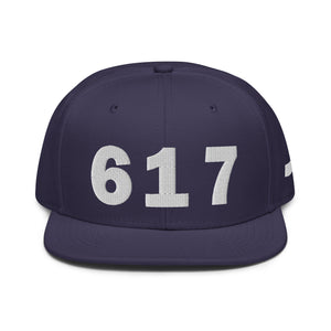 617 Area Code Snapback Hat