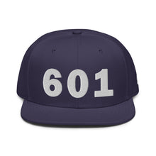 Load image into Gallery viewer, 601 Area Code Snapback Hat