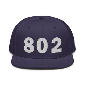 802 Area Code Snapback Hat