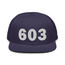 Load image into Gallery viewer, 603 Area Code Snapback Hat