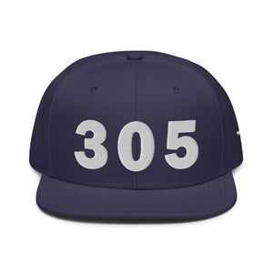 305 Area Code Snapback Hat