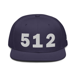 512 Area Code Snapback Hat