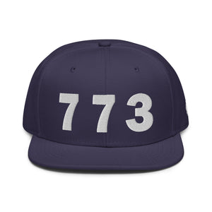 773 Area Code Snapback Hat