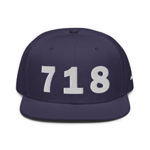 Load image into Gallery viewer, 718 Area Code Snapback Hat