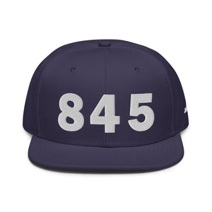 845 Area Code Snapback Hat