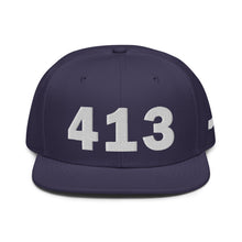 Load image into Gallery viewer, 413 Area Code Snapback Hat