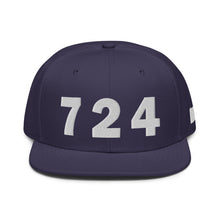 Load image into Gallery viewer, 724 Area Code Snapback Hat