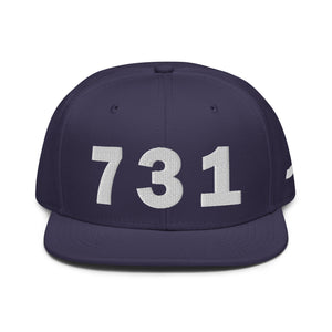 731 Area Code Snapback Hat