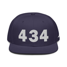 Load image into Gallery viewer, 434 Area Code Snapback Hat