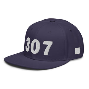 307 Area Code Snapback Hat