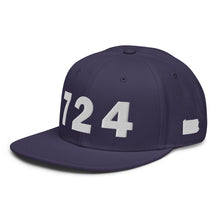 Load image into Gallery viewer, 724 Area Code Snapback Hat