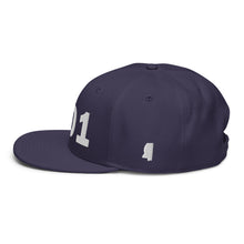 Load image into Gallery viewer, 601 Area Code Snapback Hat