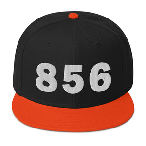 856 Area Code Snapback Hat