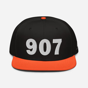 907 Area Code Snapback Hat