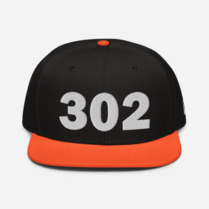 302 Area Code Snapback Hat