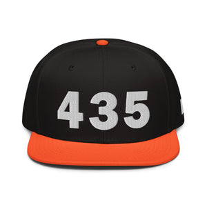 435 Area Code Snapback Hat